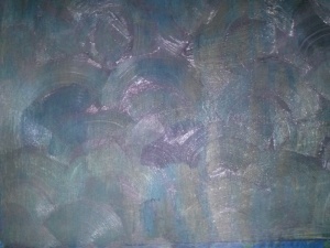  amazing Texture in new painting. Molding paste and acrylic on wood